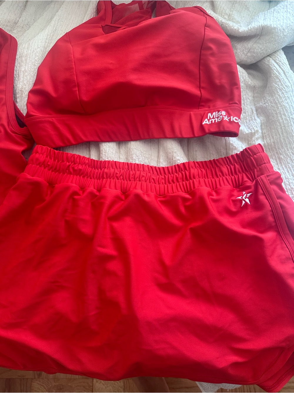 Girls' Red Athletic Skort